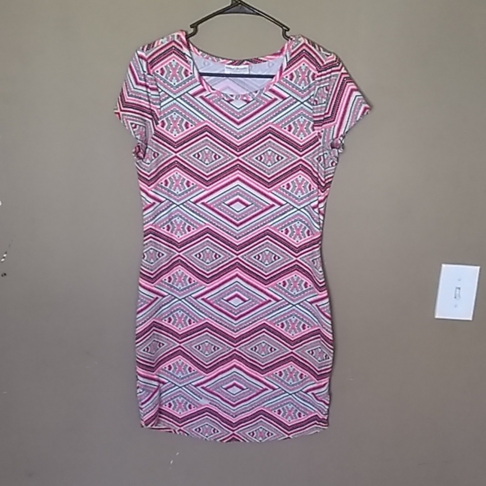 Colorful fitted dress